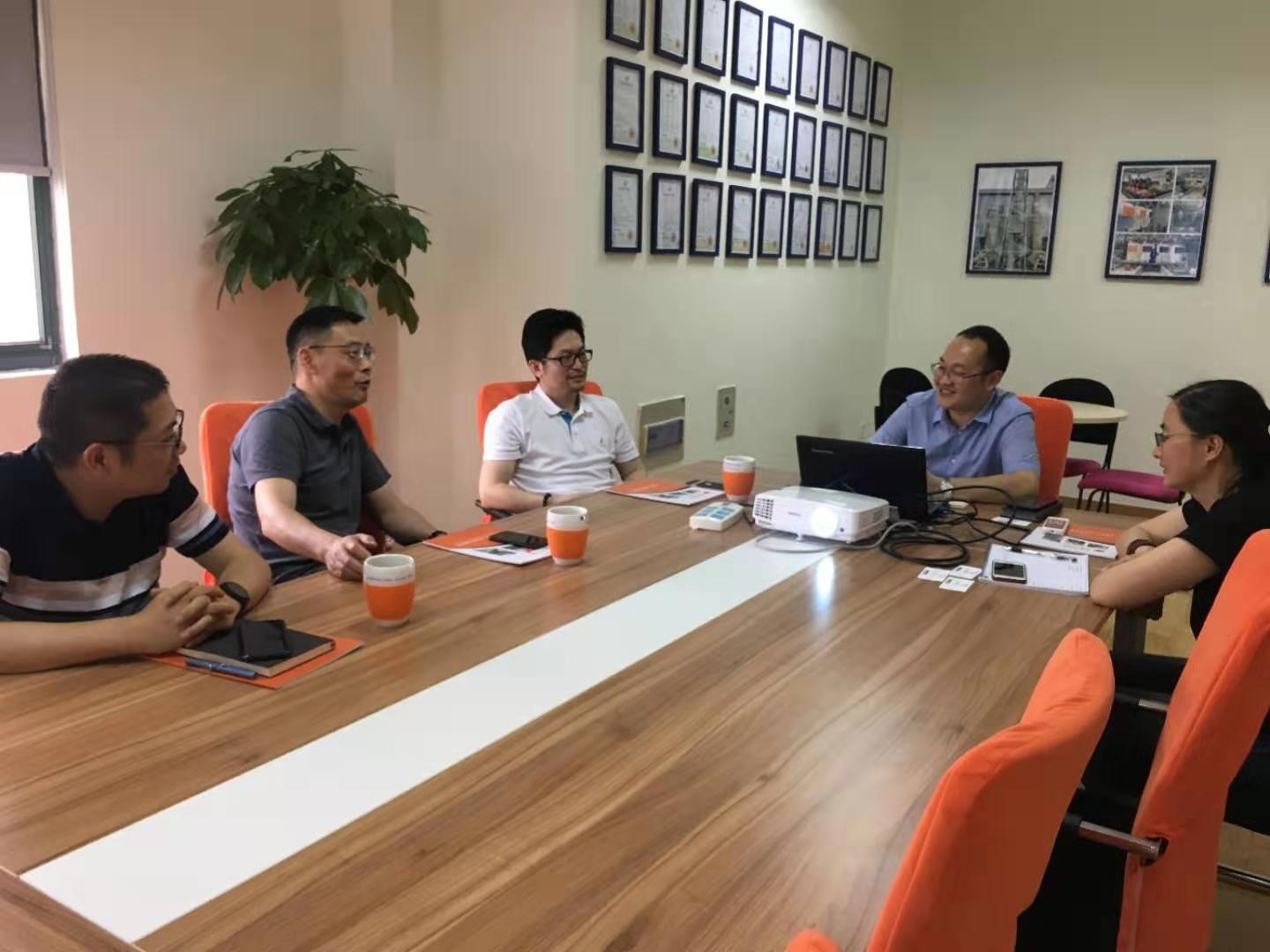 我司高層前往江蘇某環(huán)保科技有限公司進行走訪與交流